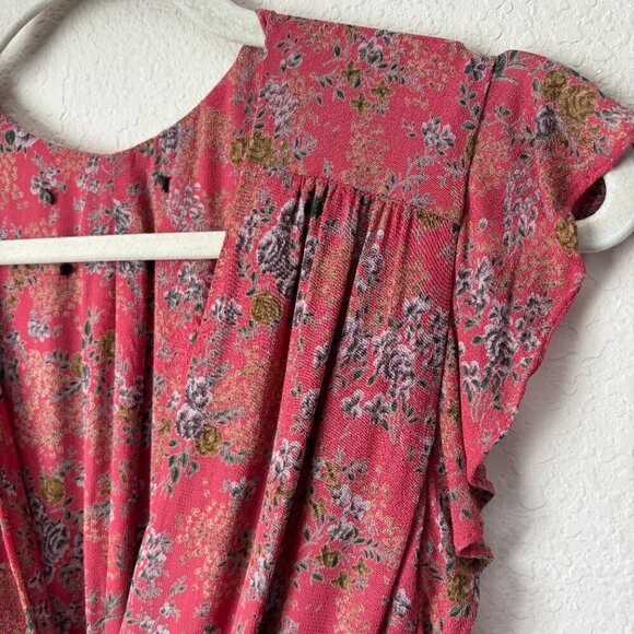 Reformation Boho Floral Print Flirty Wrap Maxi Dress - Picture 4 of 11